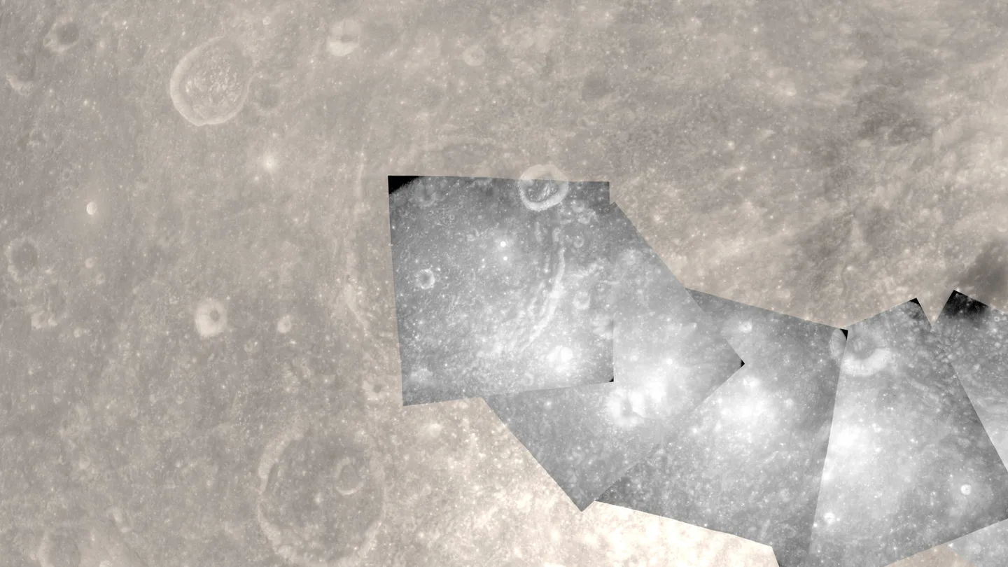 Exact portrait crop from Apollo 8 lunar surface
